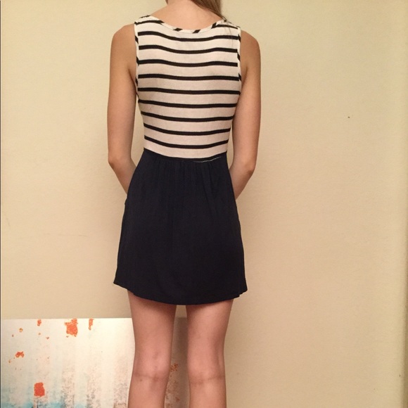 🦋🌻SOPRANO brand dress pockets stripes Sz Small S - Picture 4 of 6